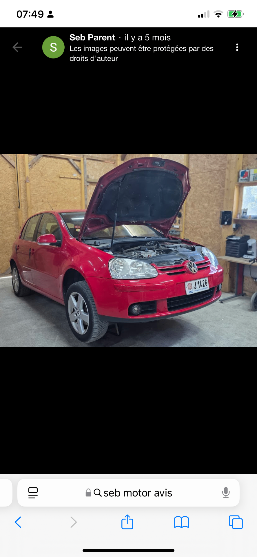 Réparation Volkswagen Golf